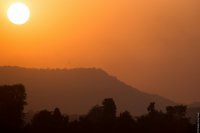 Zachód słońca w Indiach